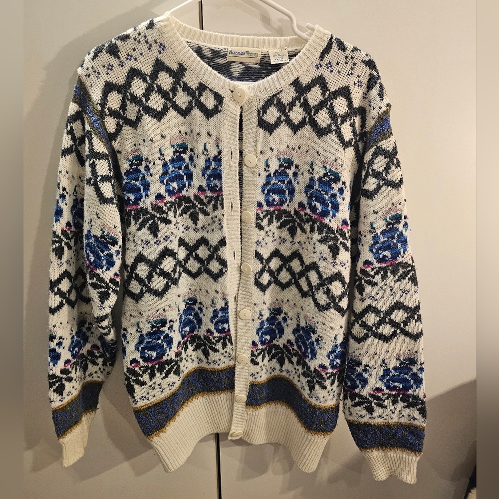 Boundary Waters Womans Vintage Large Cardigan Sweater